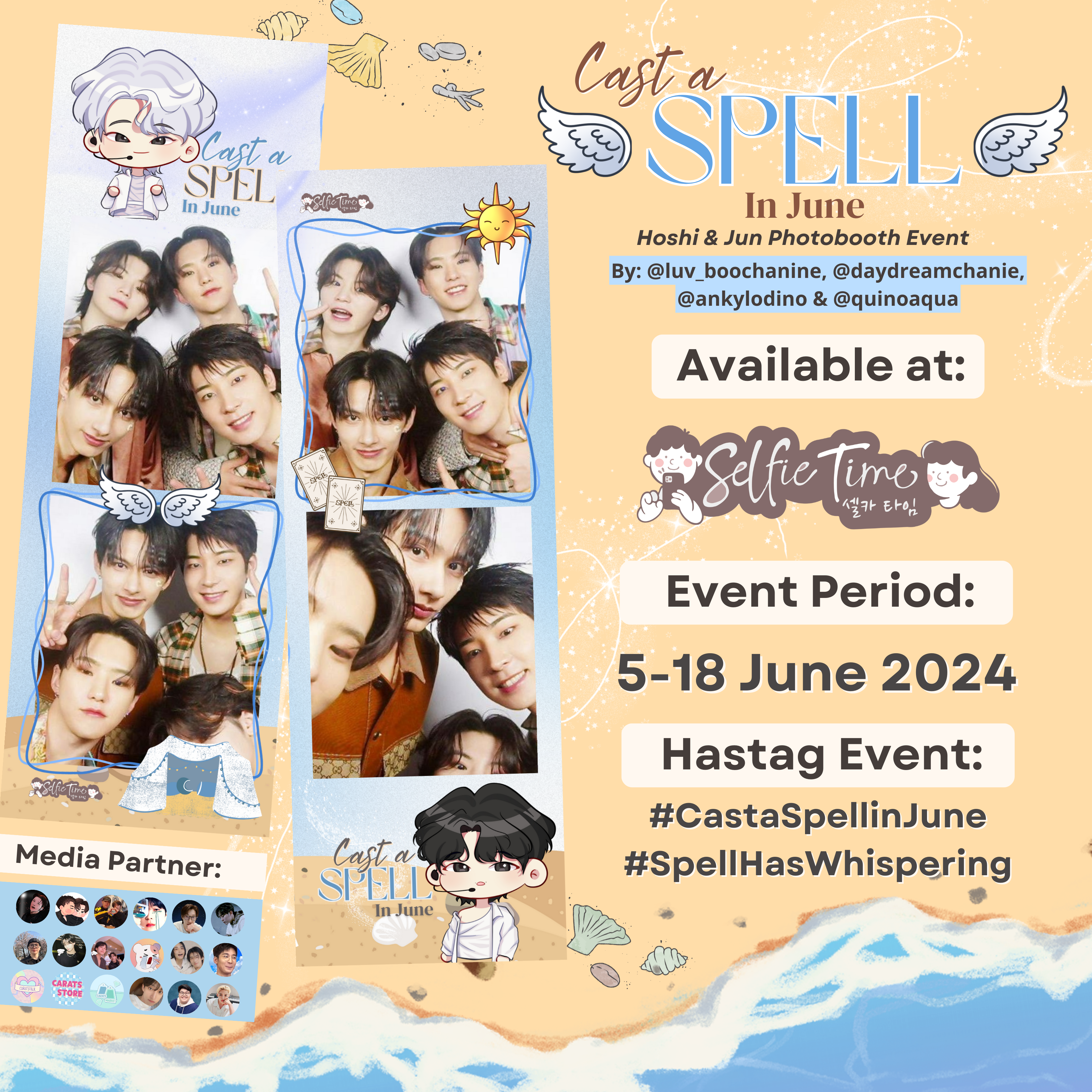 Bagikan Momen Ultah Hoshi dan Jun Seventeen, Yuk Pakai Frame Event di Seluruh Store Selfie Time!
