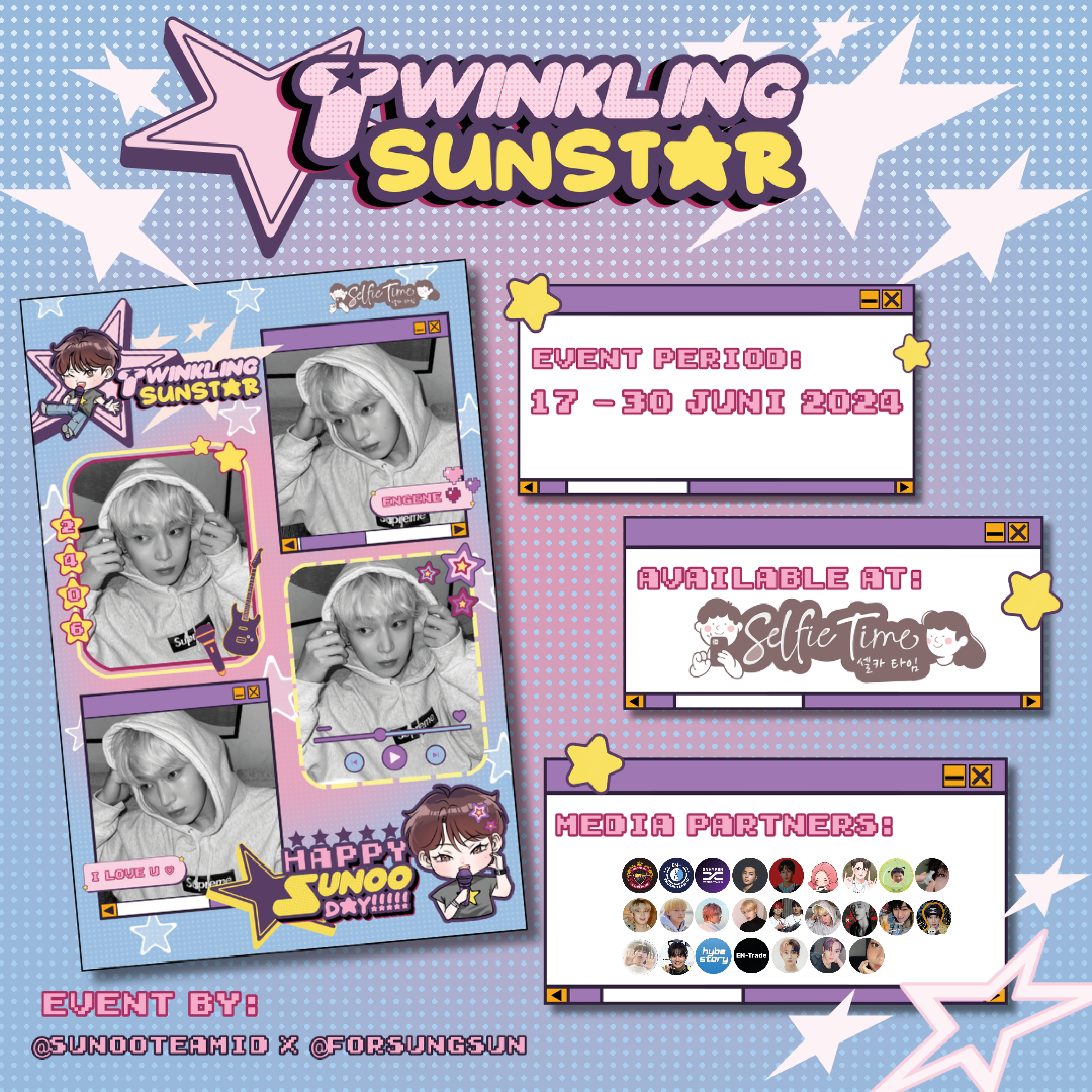 Rayakan Ultah Kim Sunoo ENHYPEN dengan Frame yang Ada di Selfie Time