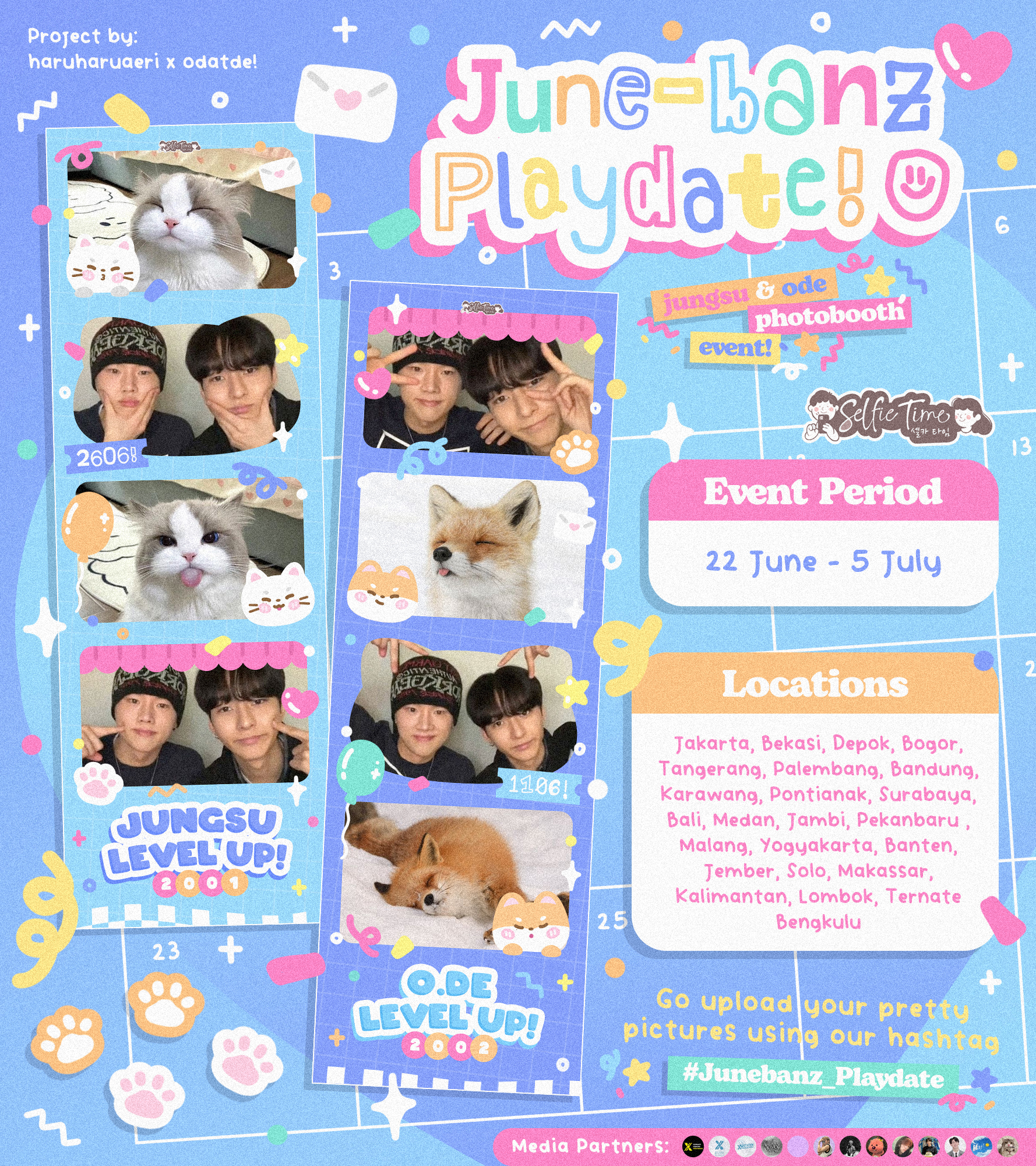 Kiyowo! Ada Frame June-Banz Playdate di Selfie Time Loh!