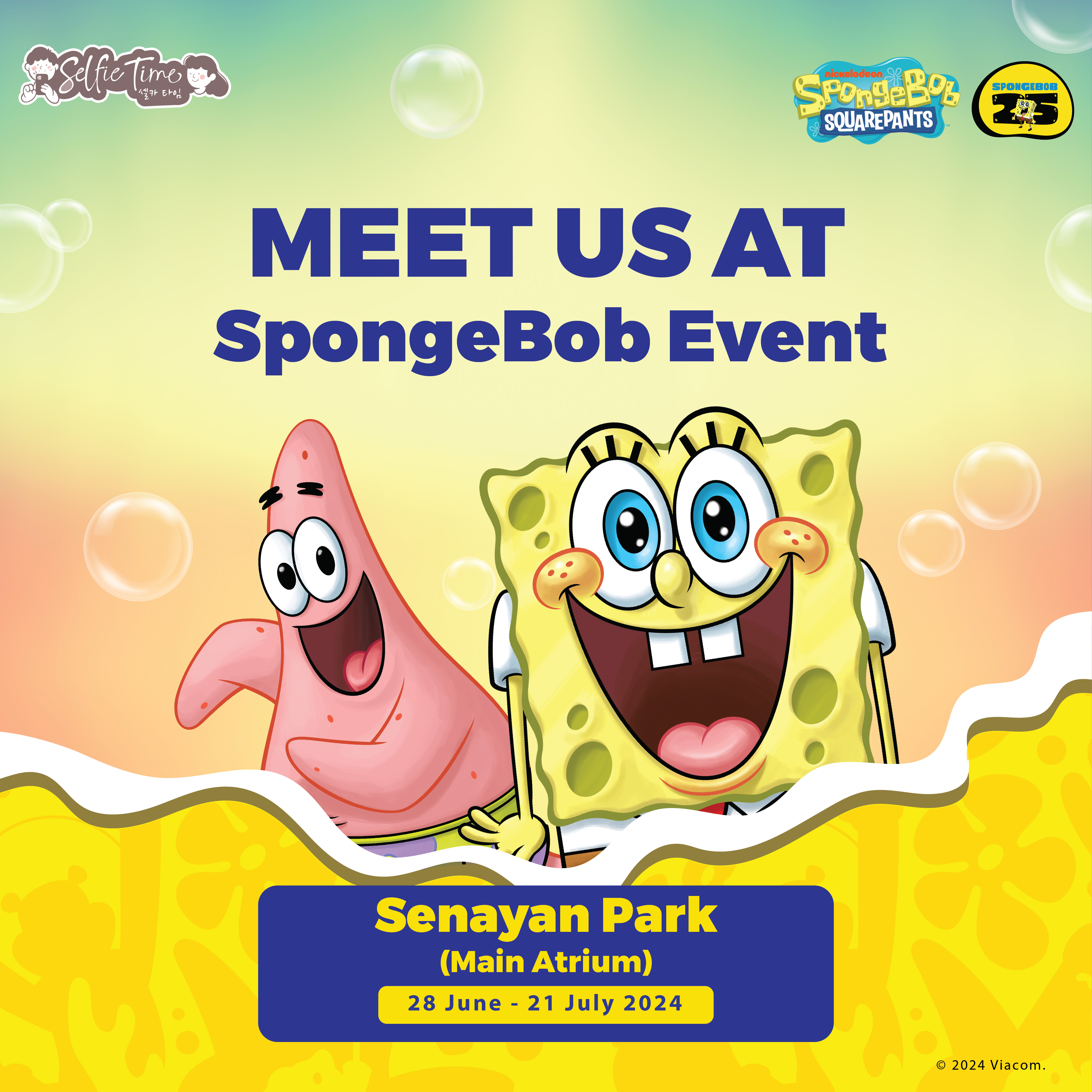 Lucu Banget! Abadikan Momen dengan Frame SpongeBob di Selfie Time